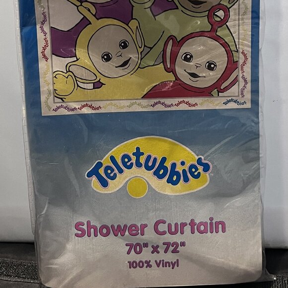 New Teletubbies Dipsy Laa-Laa Po Tinky-Winky Shower Curtain 70 X 72 100% Vinyl - Picture 4 of 4